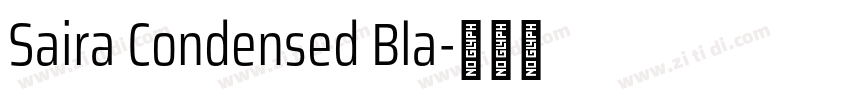 Saira Condensed Bla字体转换